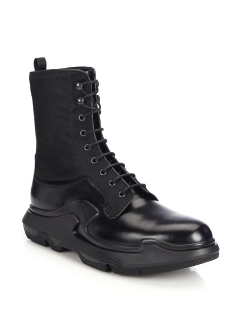 prada black boots mens|prada snakeskin boots.